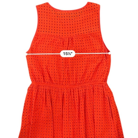 Melloday orange Eyelet Ruffle Hem dress Nordstrom - Picture 8 of 13